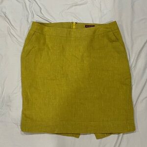New York & Company Olive Mini Skirt